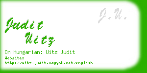 judit uitz business card